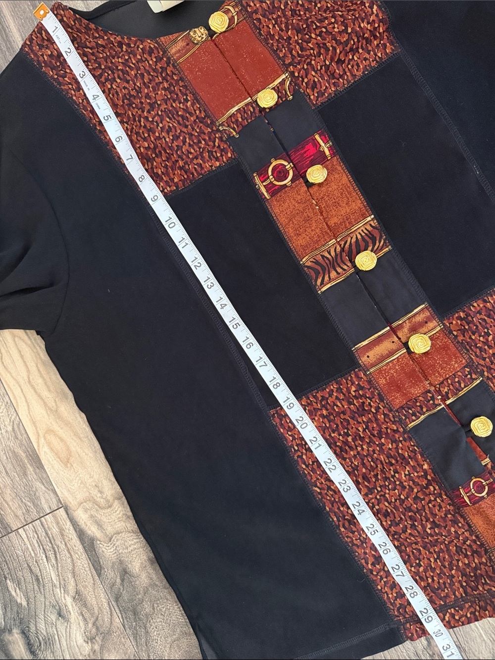 Vintage Teddi Brand Set with Rust and Burnt Orange, size 1X - Picture 10 of 13